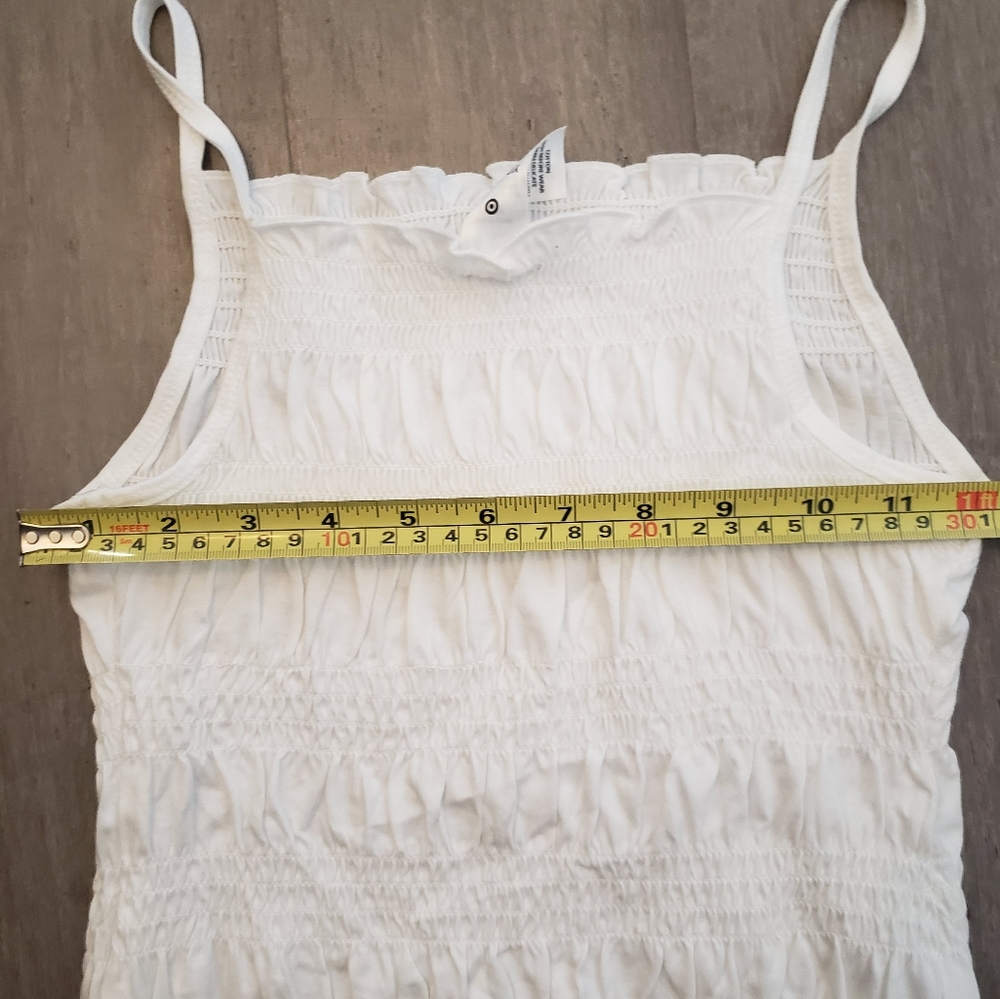 ▫️YOUTH Girls White Rouched Tank Top▫️ - Picture 6 of 8